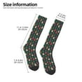thumbnail image 2 of Pofeuu Christmas Trees And Houses Print Stockings, Adult Running Hiking Socks for Youth and Adult, 2 of 6