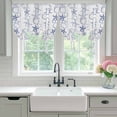 thumbnail image 4 of Navy Blue Coastal Balloon Curtains 63 Inch Length for Living Room/Bedroom, Starfish Nautical Ocean Sea Wooden Rod Pocket Privacy Door Curtains Decorative Tie Up Shade for Window 52"x63", 4 of 8