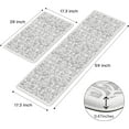 thumbnail image 4 of Kitchen Rug Set of 2, Cushioned Kitchen Floor Mats for Sink, Anti Fatigue Waterproof Kitchen Rugs Non Slip, Memory Foam Kitchen Mat for Bar,Standing,Laundry,Office,Grey, 4 of 6