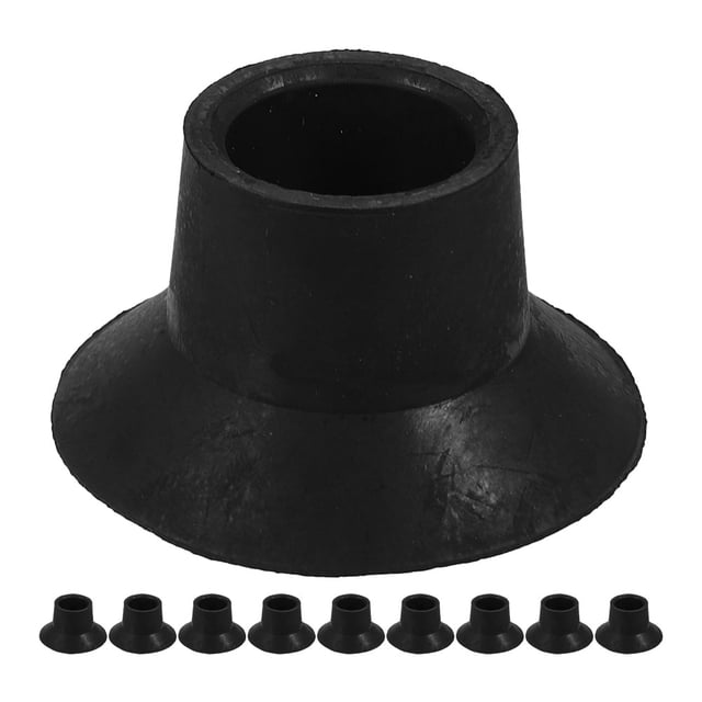 KAKOWELY Rubber Feet Round 10pcs Rubber Feet Round Chair Rubber Leg Caps Trampoline Foot Pads Trampoline Foot Covers Trampoline Leg Caps Trampoline Legs Caps Trampoline Pole Caps