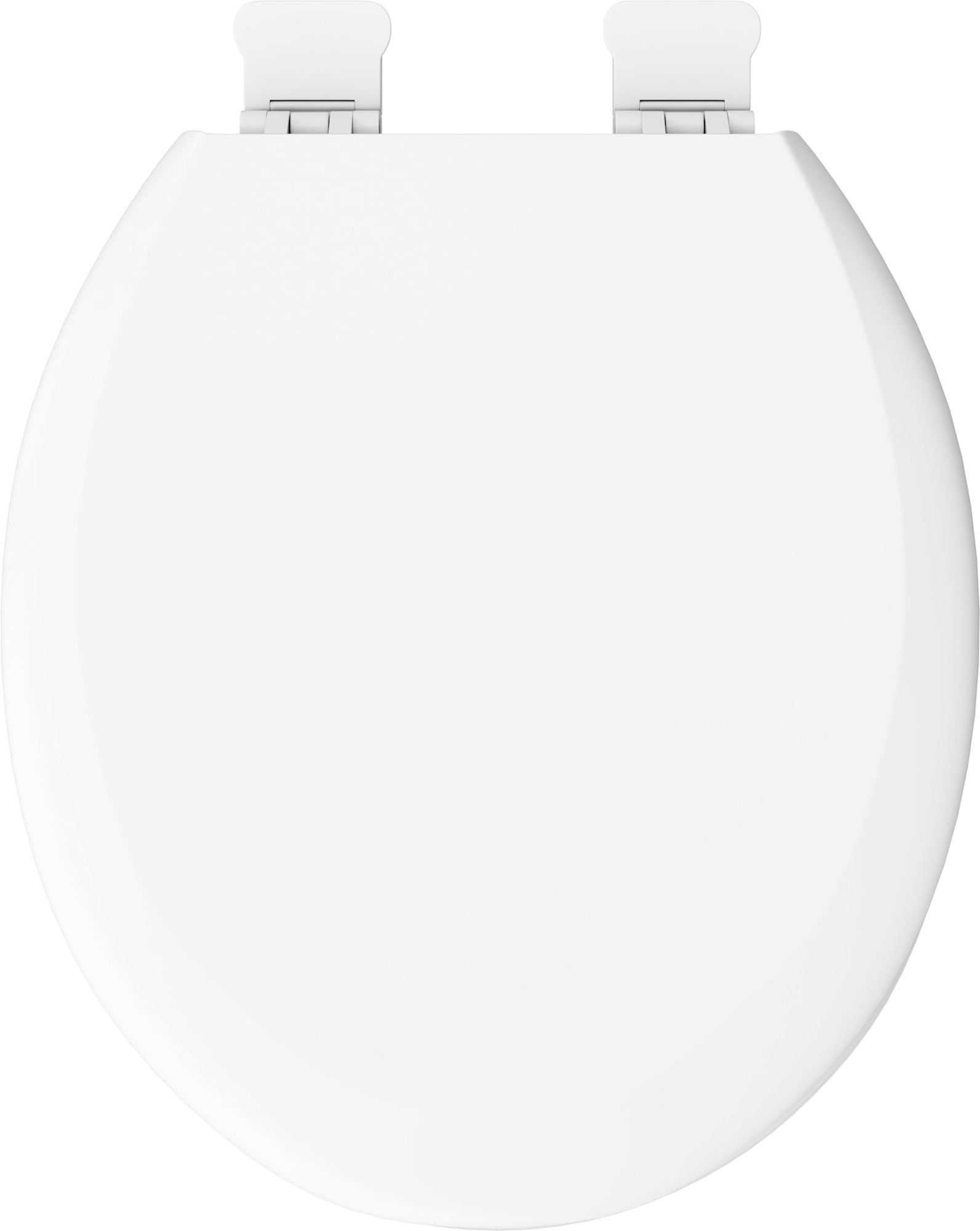 Round Closed Front Toilet Seat with Cover in White