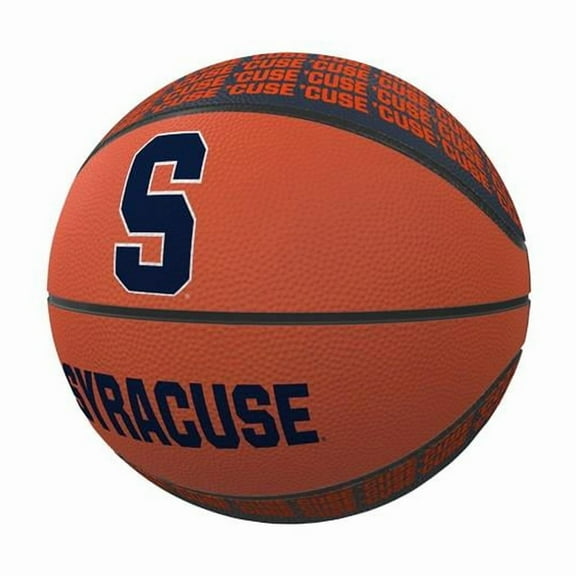 Logo Brands 214-91MR-1 Syracuse Repeating Logo Mini-Size Rubber Basketball