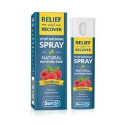 QuitGo Relief and Recover Spray to Stop Smoking, Stop Vaping and Quit Nicotine, QuitBerry Flavor, 1Ct