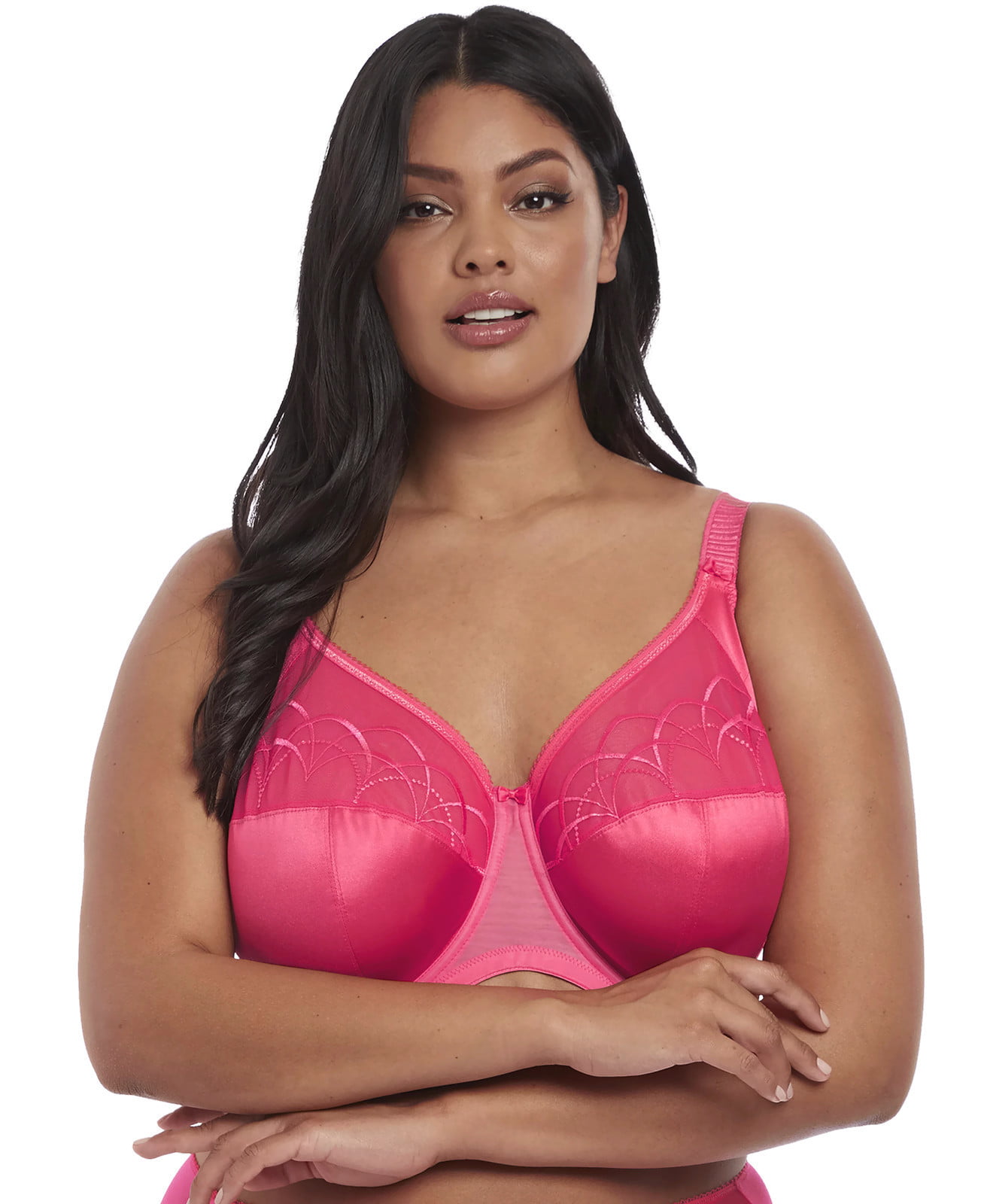 Elomi Womens Cate Underwire Full Cup Banded Bra, 34GG, Hot Pink 