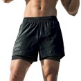 thumbnail image 2 of Negro (estampado de camuflaje) Pantalones cortos finos de verano para deportes al aire libre, talla XL, pantalones de secado rápido para hombres, pantalones de baloncesto, pantalones cortos casuales, 2 of 2