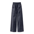 thumbnail image 6 of LEKWK Hiking Pants Women Plus Size High Waisted Lightweight Casual Palazzo Pants Drawstring Loose Fit Quick Dry Trousers for Camping Climbing Golf Outdoor, 6 of 8