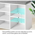 thumbnail image 6 of Shoe Benches for Entryway with Storage, 10 Compartments Shoe Rack Bench with Storage, Shoe Bench Storage with Cushion Seat for Living Room Entryway Hallway Adjustable Shelves Shoe Shelf, 6 of 7