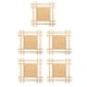 thumbnail image 2 of Marco de Madera de 5 Piezas para Marco de Fotos de Arcilla Panel de Madera Pintado a Mano con Buena Forma, 2 of 9