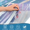 thumbnail image 4 of Yayeee Kitchen Valance Rod Pocket 54" x 18" Living Room Window Curtain, Purple Night Deer, 4 of 6