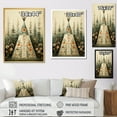 thumbnail image 4 of Designart "Serenity In Nature Beige Native Tipi" Floral Floater Framed Canvas Print, 4 of 7