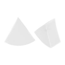 Unique Bargains 1 Pc Triangle Powder Puff for Travel Dressing Tables White Synthetic Sponge