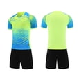 thumbnail image 2 of BOBOGOJP Ensemble à Manches Courtes pour Garçons, T-Shirt à Col Rond et Shorts, Séchage Rapide, Survêtement Décontracté, Ensemble 2 Pcs pour Enfant (9-10 Ans, G), 2 of 3