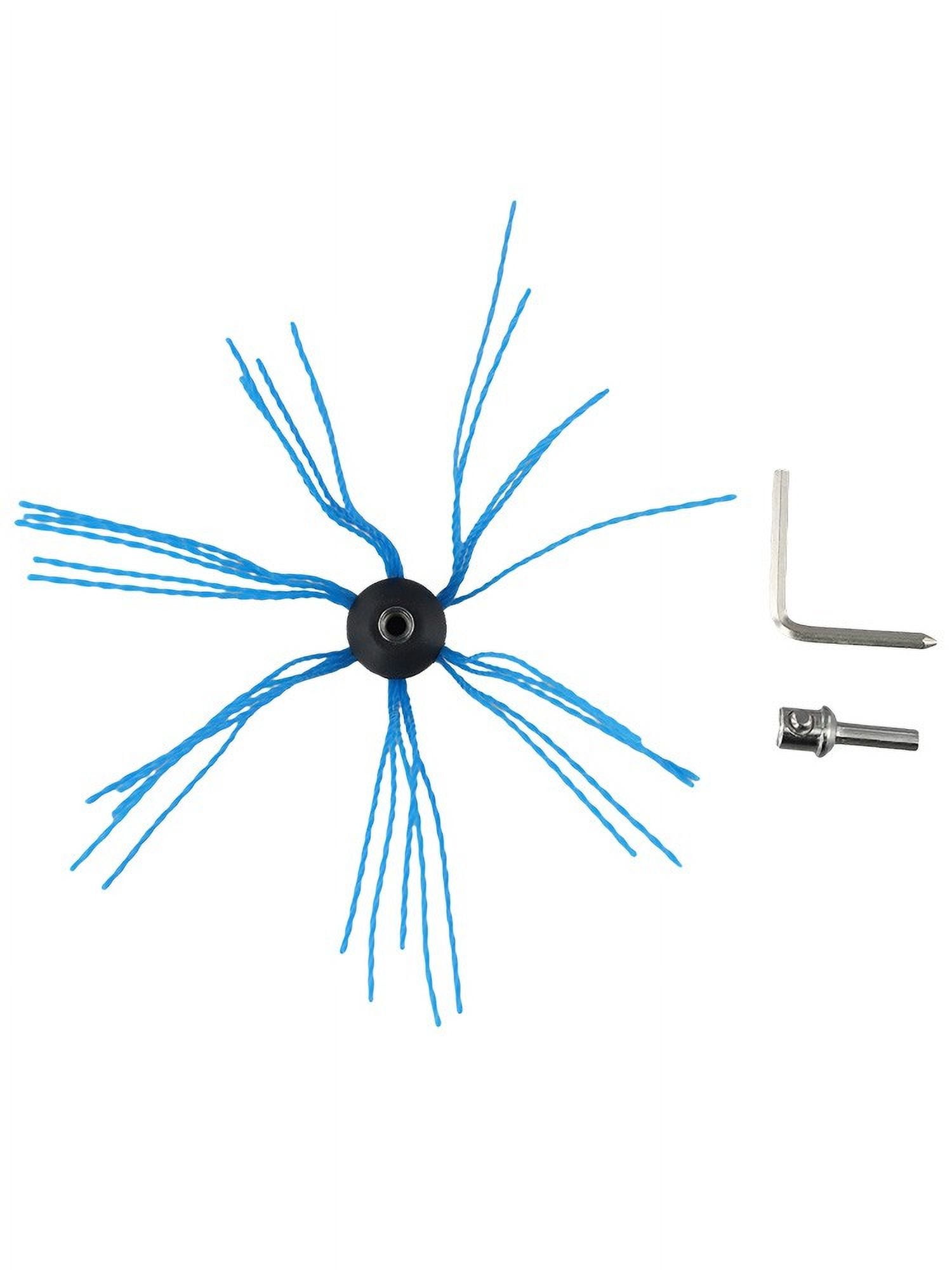 Chimney Pipe Brush Sweep Kit Nylon Chimney Brush Head Electric Drill Drive Sweeping Cleaning Tool For Fireplace Chimney