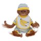 thumbnail image 2 of Mueca de mono infantil, mueca de mono Color de piel marrón para regalo de bebé para juguetes para niosToys Fyydes Descripción de la referencia, 2 of 6