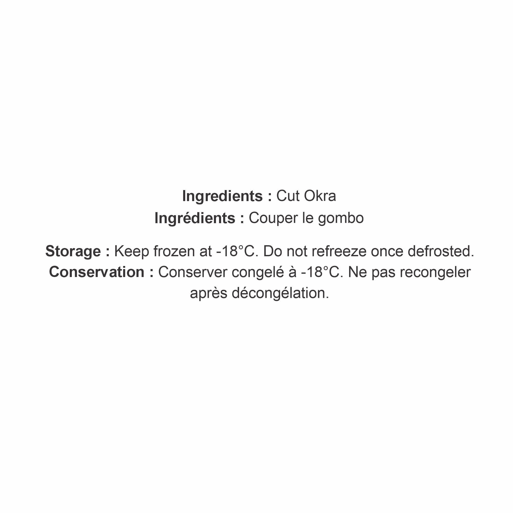 Gombos coupés surgelés Verka, 800 g Qualité supérieure