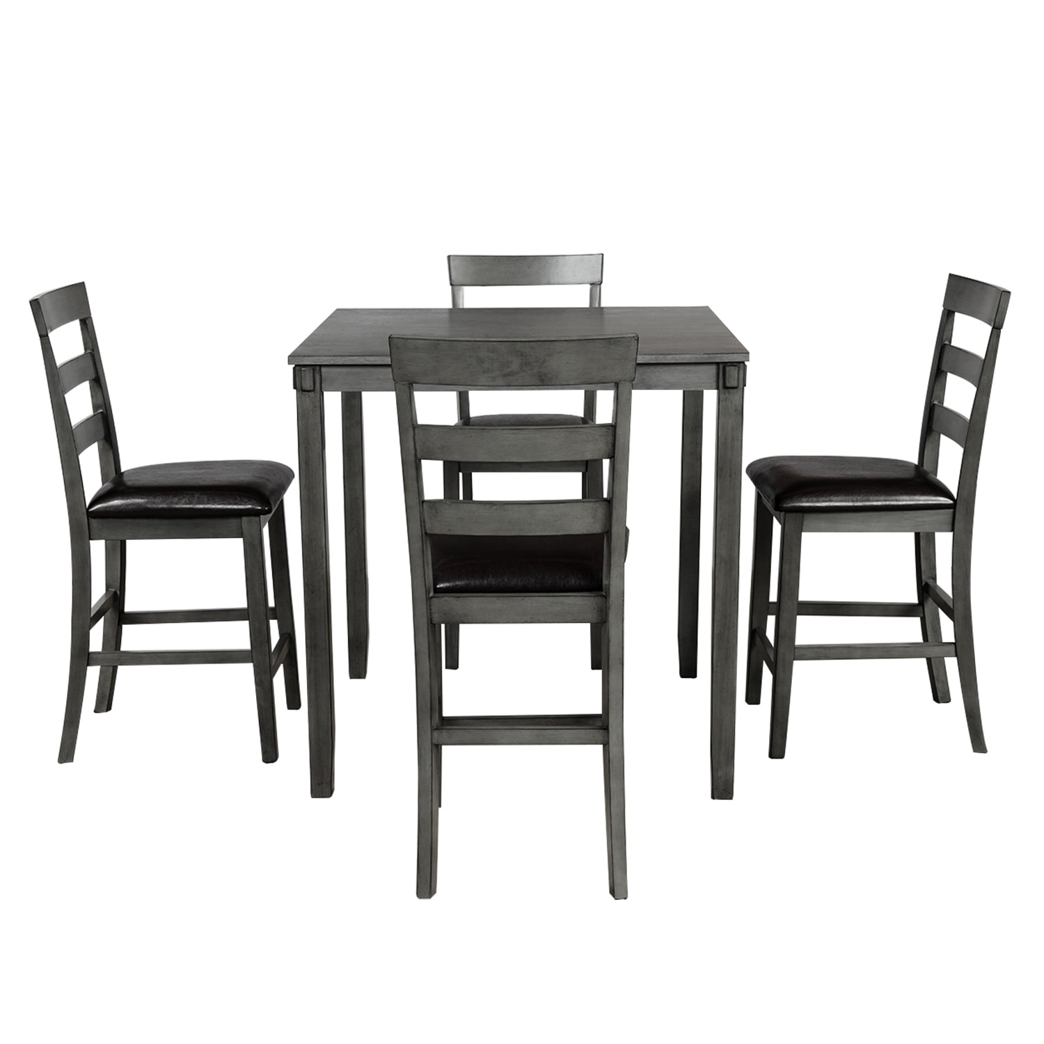 Home Dining Table and Chair Furniture Sets, Wood Veneer Acacia Table