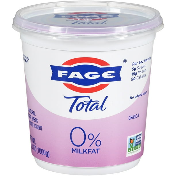 FAGE Total 0 Milk Fat Greek Strained Yogurt, 35.3 Oz