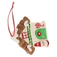 thumbnail image 4 of Gymnture Gingerbread House Christmas Ornament Christmas Tree Decorations Candy House Decorative Hanging Ornaments Xmas Holiday Supplies, 4 of 10