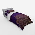 thumbnail image 3 of Ambesonne Mandala Bedding Set 4 Pcs, Ornate Swirl Motif, Queen, Purple Yellow, 3 of 3