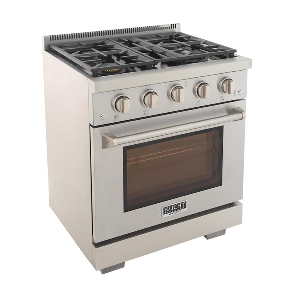 Pemberly Row 30" Propane Gas Range in Stainless Steel with True Simmer Burners