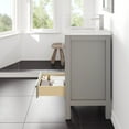 thumbnail image 6 of Eviva London 20" x 18" Gray Transitional Bathroom Vanity w/ White Carrara Quartz Top and Undermount Sink, 6 of 8