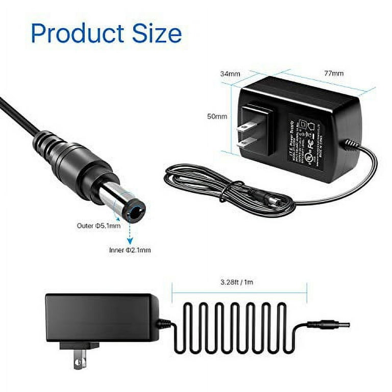 Vanxse® Ac to Dc 12v 2000ma 2a CCTV Power Supply Adapter for Home Security  Camera Surveillance System 