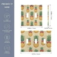 thumbnail image 2 of Yayeee Toggle Light Switch Wall Plate 3-Gang 6.37"x4.48" Decorative Outlet Cover, Sunshine Pineapples, 2 of 7