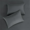 thumbnail image 3 of Microfiber Bed Sheet Set Hotel Style Deep Pocket，Cool & Breathable Bed Sheets Gray, 3 of 8