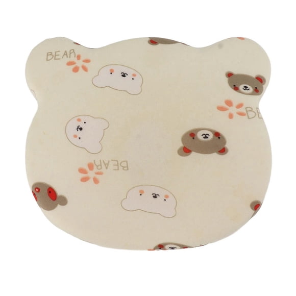 Small Toddler Pillow Removable Memory Foam Core Breathable Baby Head Pillow for 4 Seasons Yellow Bear