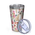 thumbnail image 2 of 16oz Tumblers Pugs and Pioneer Flower Stainless Steel Vacuum Insulated Double Wall Travel Tumbler Cups Mug with Lid and Straw,Cleaning Brush for Coffee,Tea, 2 of 4