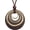 Brown Leather Necklace, variant on Leather Cord Necklace Chain Multilayer Wooden Pendant Necklaces Vintage Jewelry Boho Long Sweater Necklace for Women Men