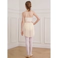 thumbnail image 5 of MSemis Kids Girls Lace Lyrical Dance Costume Ballet Leotard Dance Dress Champagne 12, 5 of 6