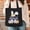 Black, variant on Happy Easter Custom Tote Bag, Cute Bunny Tote Bag, Easter Family Trip Bag, Kids Easter Tot