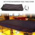 thumbnail image 2 of 5 Pcs Housse de Table de Billard 8 Pieds avec Cordon, Housse de Table Imperméable pour Table Rectangulaire, Noir, 2 of 8