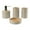 Beige, variant on WeiLaiKeQi 4Pcs Bathroom Accessories Housewarming Gift Toothbrush Holder for Countertop white