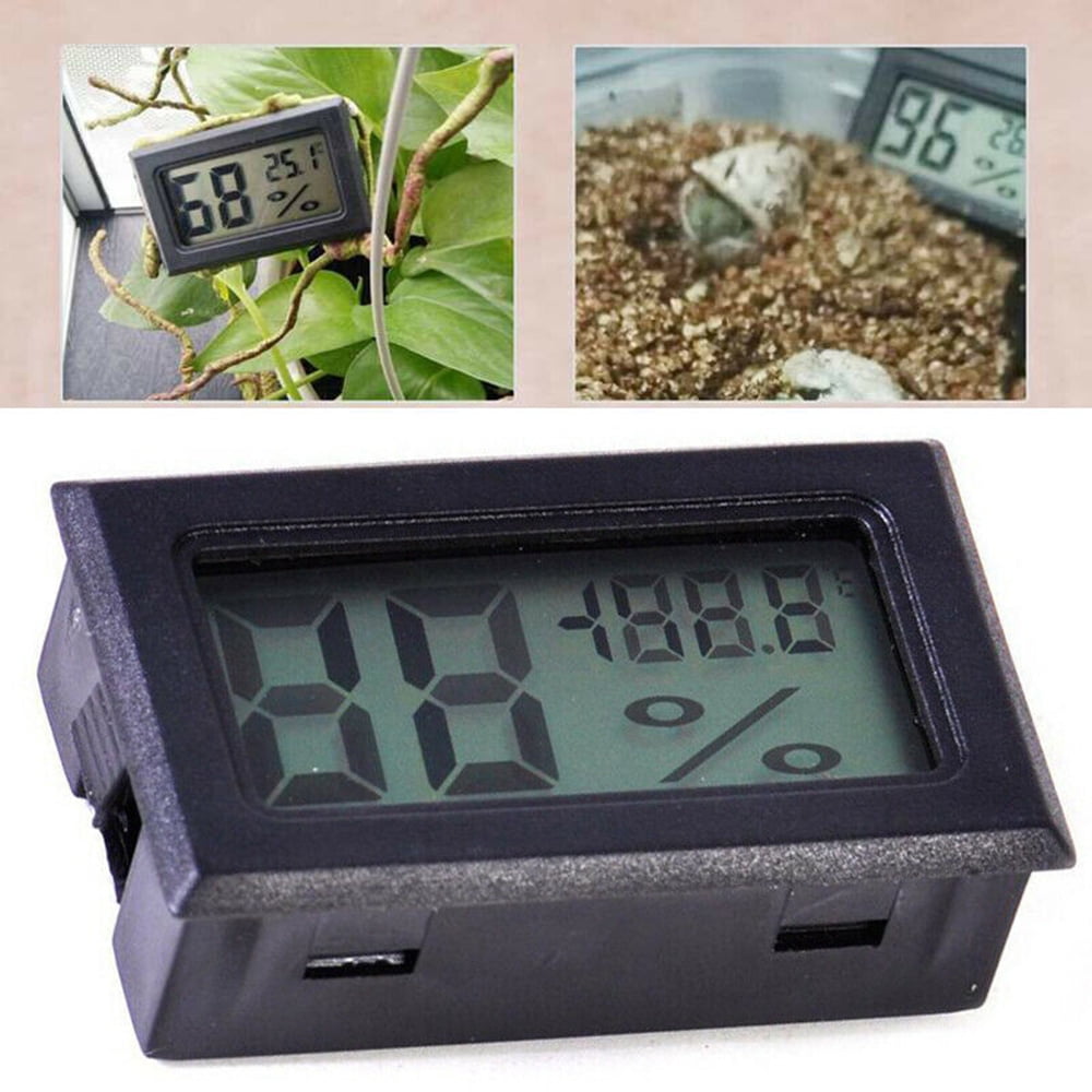 Generic iSH09-M673480mn Mini Digital Hygrometer Humidor Cigar Box  Hygrometer Thermometer Indoor Humidity Monitor with Temperature Humidity  Gauge Meter