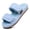 Blue, variant on Women's Arch Support Slippers with Two Adjustable Hook & Loop Closure, Durable EVA Sole for Indoor/Outdoor, BEIGE 8.5/9.5