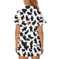 thumbnail image 5 of Odeerbi Kids Boys Girls Halloween Pajamas Notched Lapel Short Sleeve Shirt Shorts Pajama Sets, 5 of 7