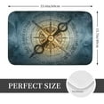 thumbnail image 2 of Honeii Vintage Compass Pattern Door Mat, Welcome Door Mats Outdoor Indoor, Stain and Fade Resistant, Non-Slip Entry Matfor Bedroom, Bathroom, Kitchen, 2 of 7