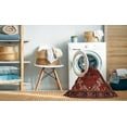 thumbnail image 2 of Ahgly Company Machine Washable Indoor Square Traditional Sienna Brown Area Rugs, 7' Square, 2 of 7