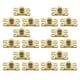 thumbnail image 5 of Small Hasp Latch 20Pcs Yellow Durable Zinc Alloy Jewelry Box Buckle for Home Use, 5 of 5