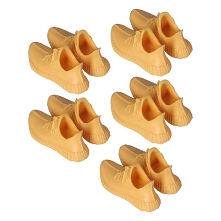 

Esptrs Doll Supplies 5 Pair Doll Sports Shoes Cute Tiny Miniature Finger Casual Shoes For Dolls Dollhouses Mini Finger Sports Shoes