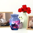 thumbnail image 6 of JAGASY Bike Small Urn for Ashes for Women, Blue Mini Urns for Human Ashes Keepsake, Forest Trees Decorative Urns for Mom & Dad, Pink Funeral Urn for Cremation for Parents, (3 Inch), 6 of 7