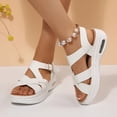 thumbnail image 7 of Pennysue Women Air Cushioned Walking Sandals Comfortable Ankle Strap Support Casual Daily Dress Sandals Platform Shoes, 7 of 7