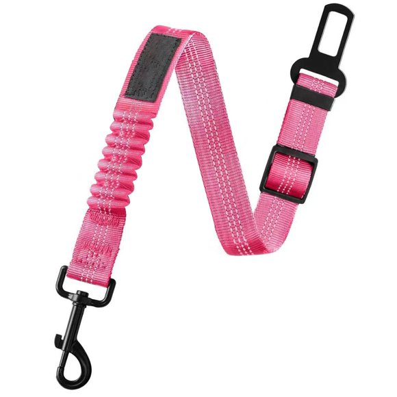 Cinturón de seguridad ajustable para perros Cinturón de seguridad de nailon para mascotas con amortiguador elástico Bungee Reflectante y duradero Arnés para perros