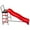 Red/Black, variant on Plexalife Trampoline Step N Slide | Fun Indoor & Outdoor Ladder and Wave Slide Set