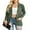 02-Army Green, variant on JWD Women's Cardigan Long Sleeved Storage Casual Lightweight Soft And Comfortable Fan-shaped Hem Knitted Cardigan Sweater Coat Gray S