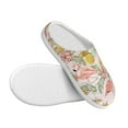 thumbnail image 3 of Balery Tropical Flamingo Pineapple Pattern Women's Fuzzy Memory Foam Slippers Fluffy Winter House Shoes Indoor and Outdoor-42/43, 3 of 7