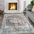 HOMERRY Persian 5x7 Area Rugs with Non Slip Backing Stain Resistant