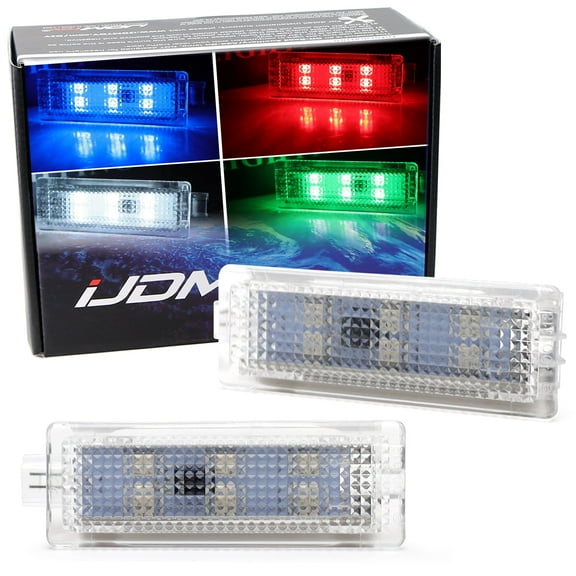 Multi-Color Accent LED Side Door Courtesy Light, Footwell Light Assembiles For BMW 1 3 5 6 7 Series Z4 X3 X5 X6, Powered by RGB SMD LED Diodes w/Adjustable Lighting Change